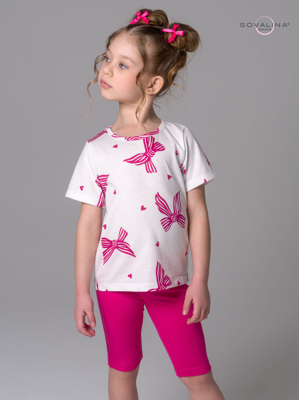 Костюм Актив алые бантики-фуксия - Sovalina фото 10