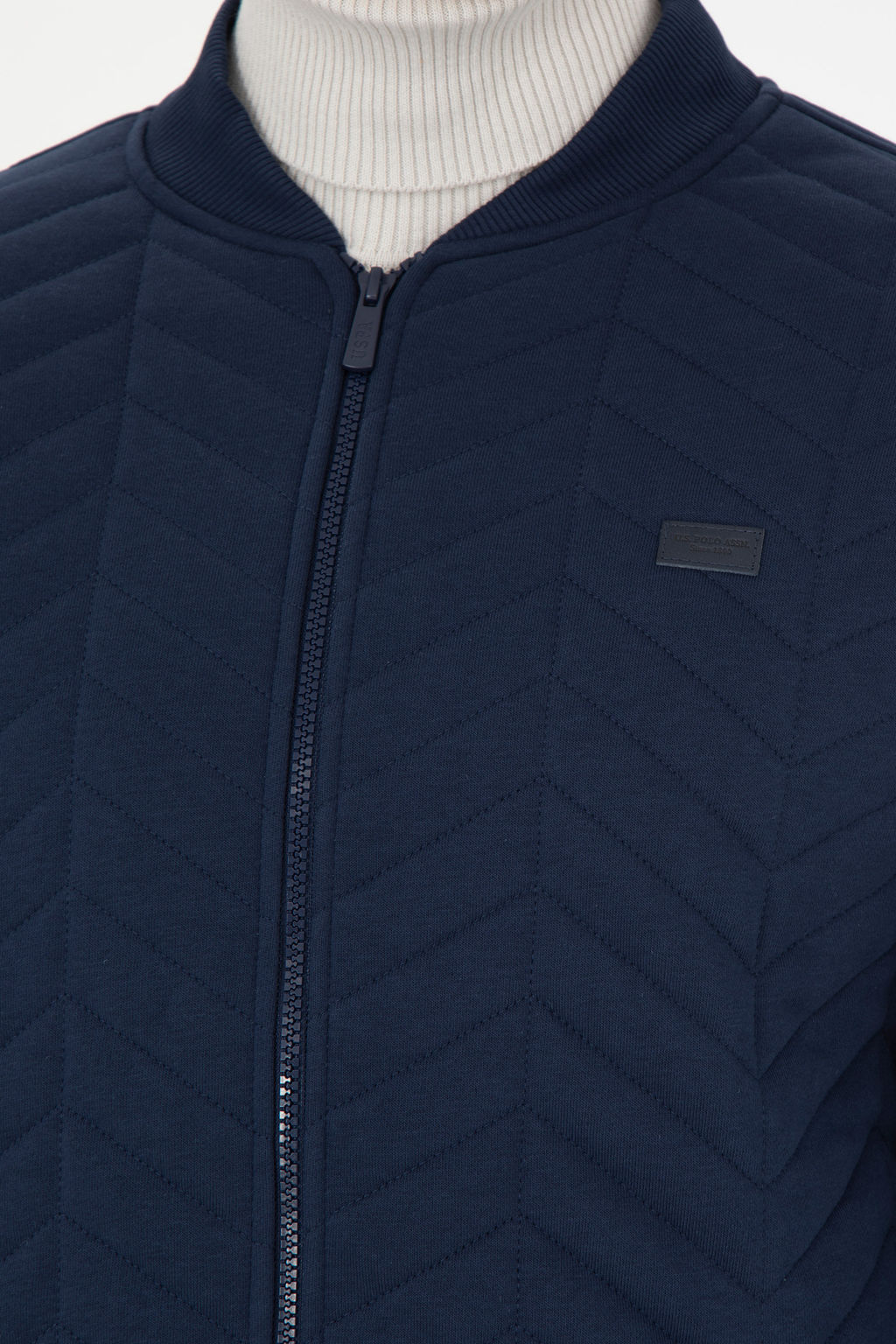 Мужской темно-синий вязаный кардиган - U.s. polo assn фото 14