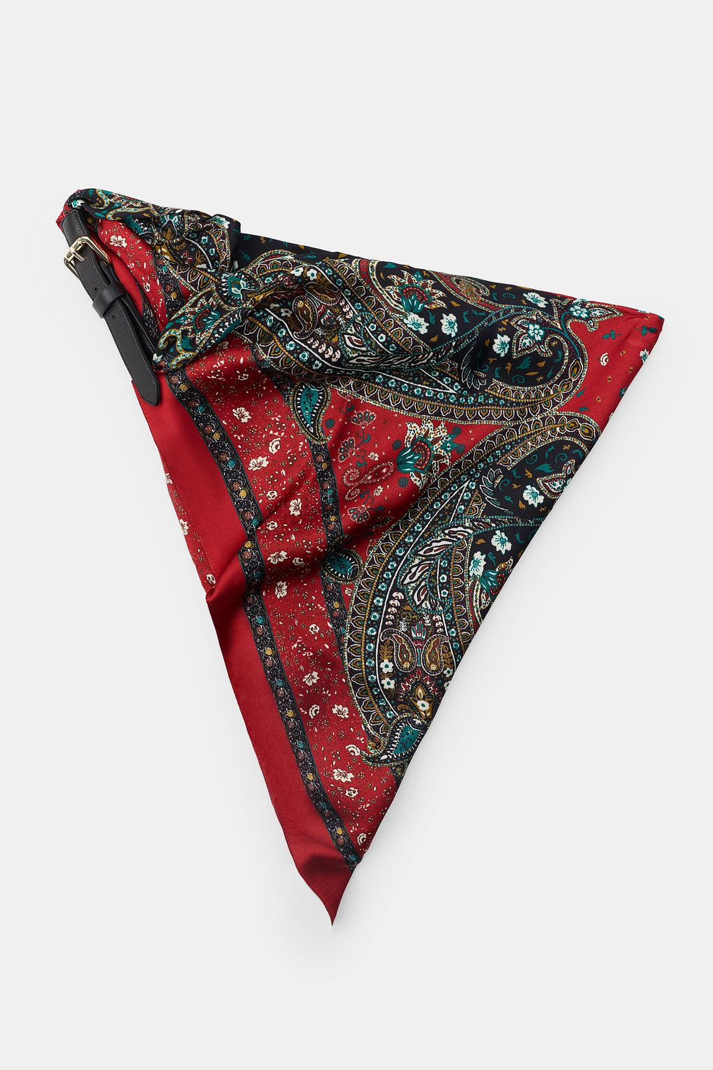 CINTUR?N PA?UELO ESTAMPADO / Granate - Zara фото 3