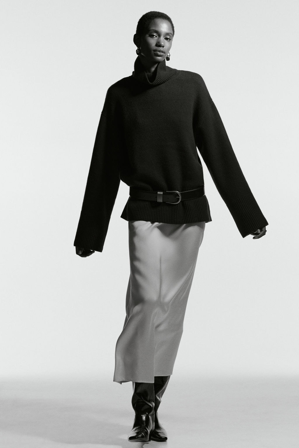 Jersey de cuello alto en mezcla de cachemira - H&m фото 9