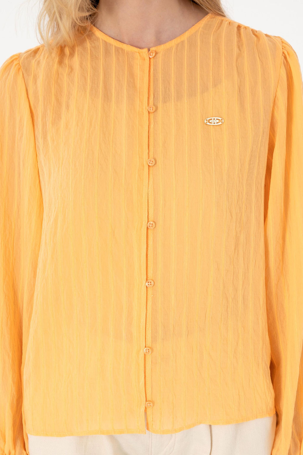 Kad_n Turuncu Uzun Kollu G_mlek Sepette S_rpriz _ndirim - U.s. polo assn фото 14