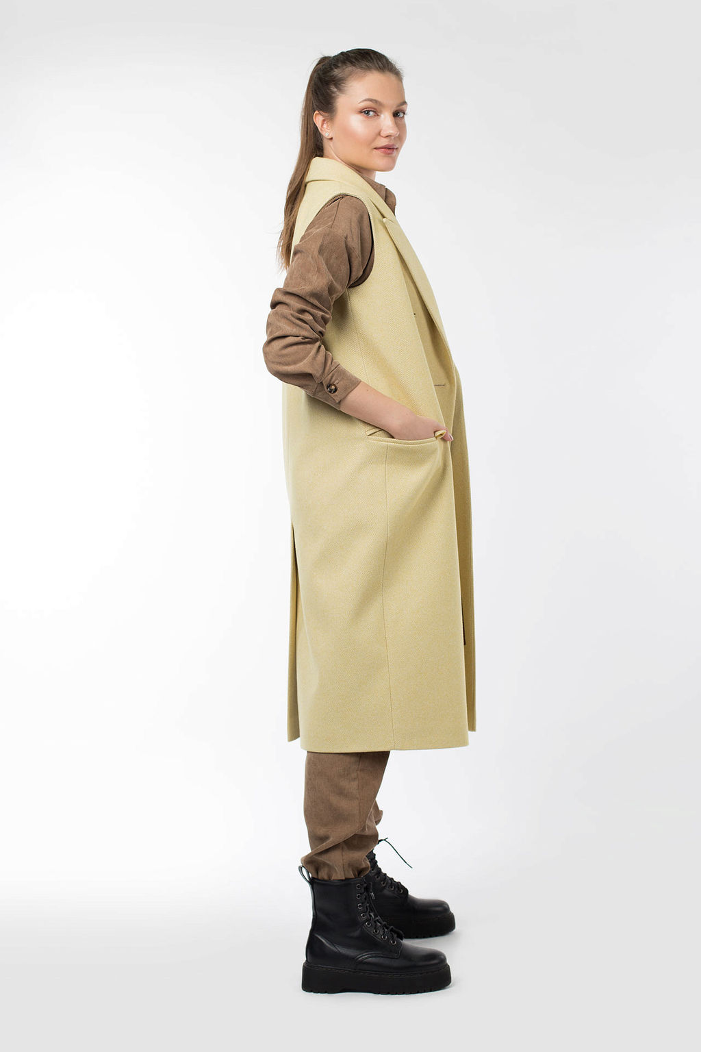 Пальто женское демисезонное (пояс) - Империя пальто фото 2
