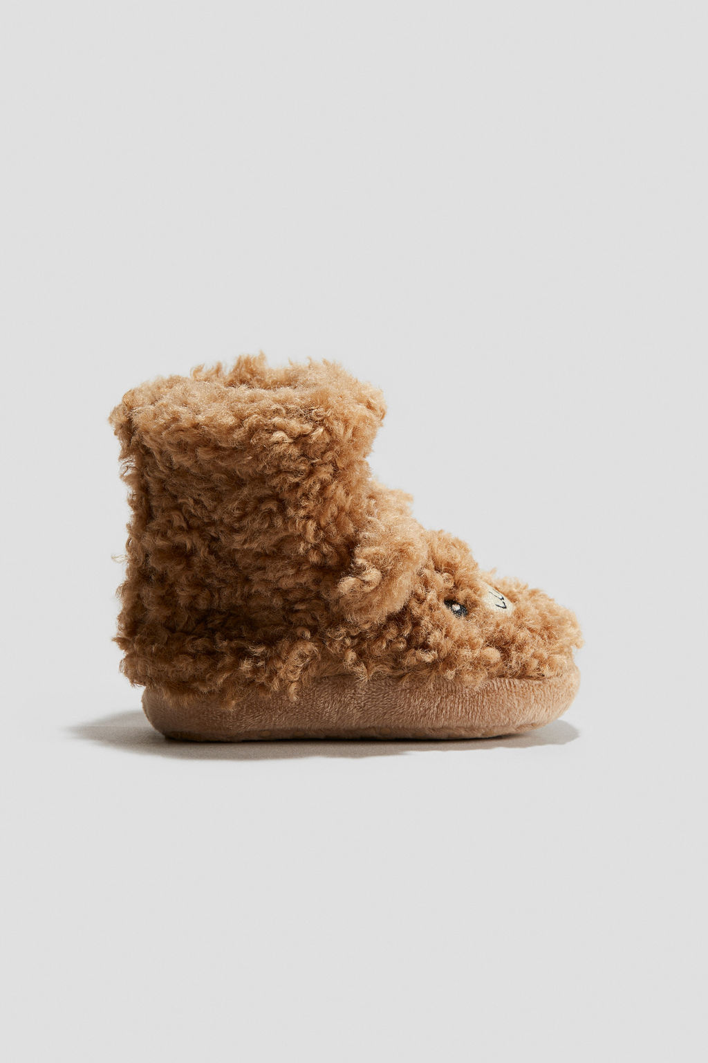 Zapatillas de casa efecto pelo con suela blanda