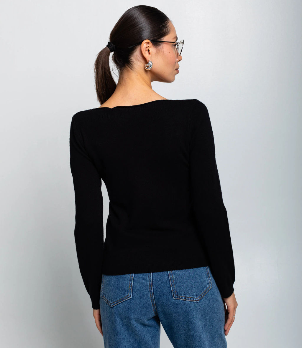 Джемпер #КТ978 (1), чёрный - Dommod фото 3