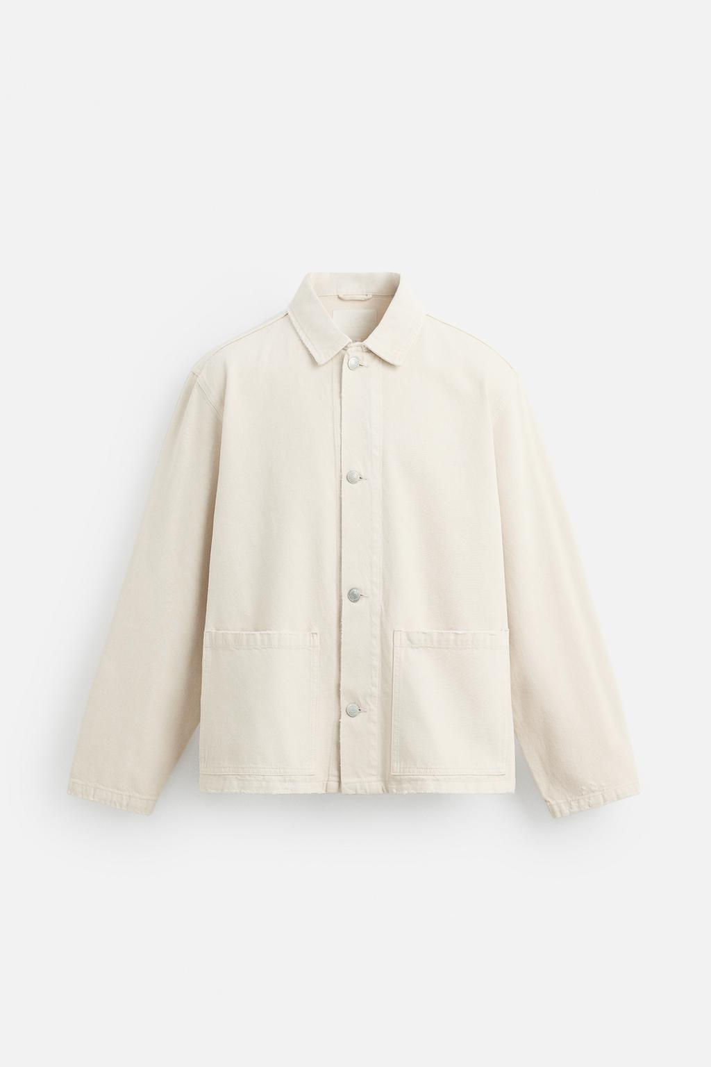 WASHED DENIM OVERSHIRT - Zara фото 7