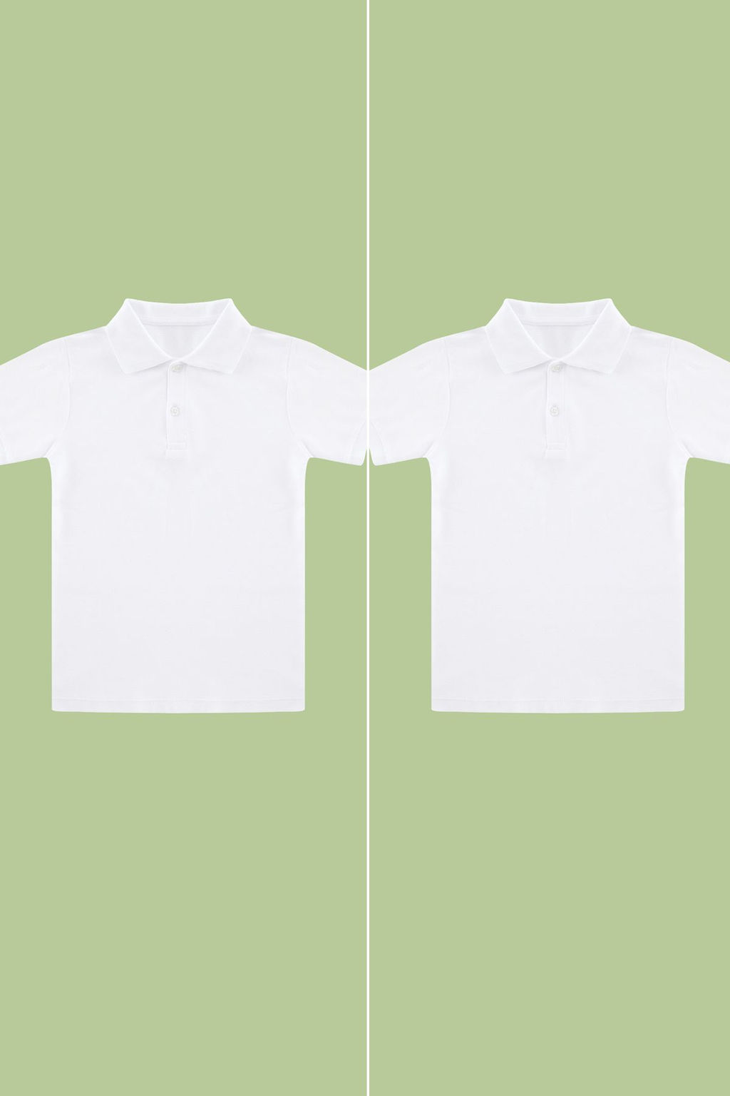 Beyaz-Beyaz Unisex K?sa Kol 2li Polo Yaka Orme T-Shirt TKDSS24TS00023 - Trendyolmilla фото 3