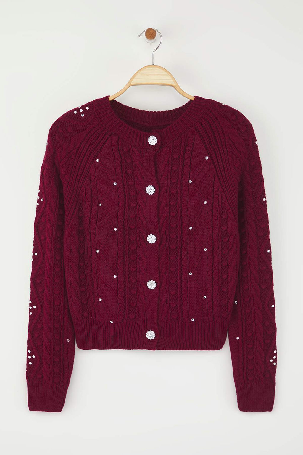 Ekru Cift Tarafl? Kullan?labilen Triko Kazak-H?rka TWOAW24KZ00144 - Trendyolmilla фото 20