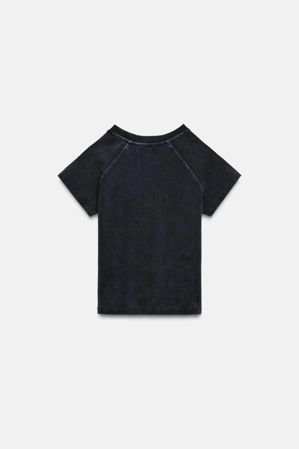 CAMISETA EFECTO LAVADO TACHAS / Carb?n - Zara фото 2