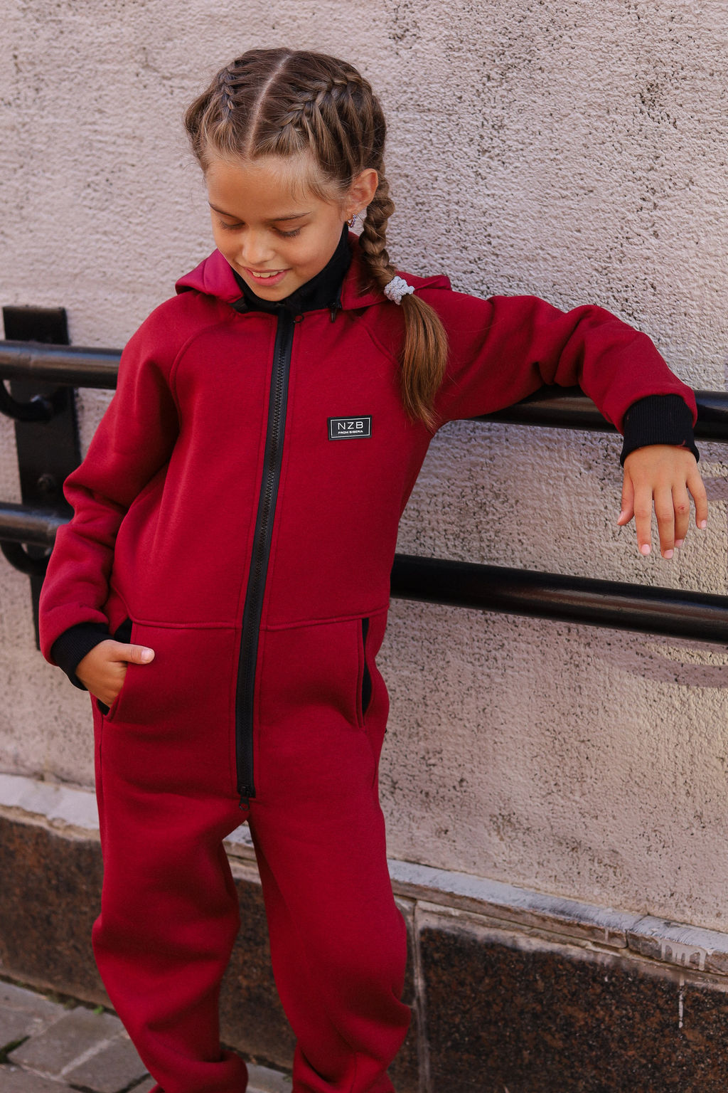 Бомбер утепленный, бордо - Inzibe фото 34