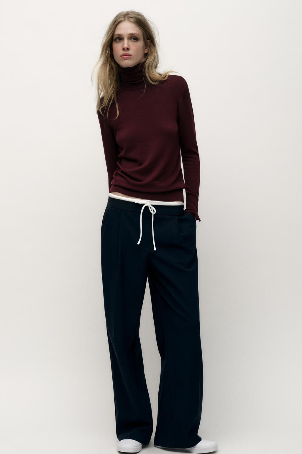 PLAIN KNIT SWEATER WITH BUTTONS - Zara фото 16