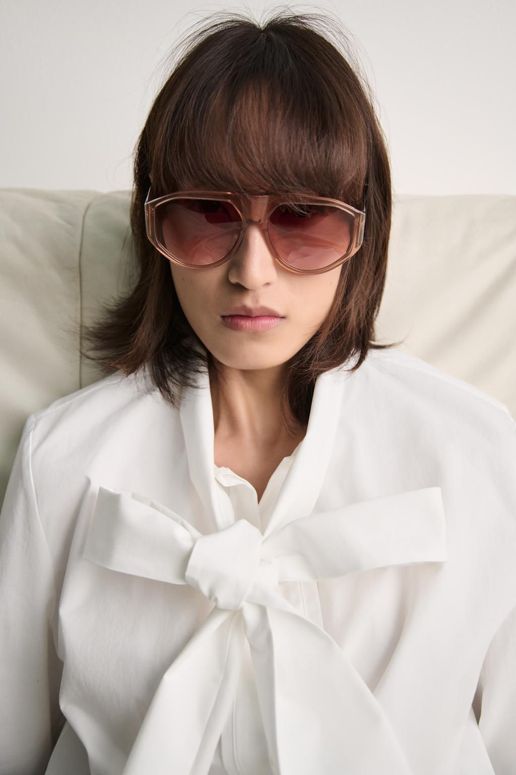 BOW BLOUSE ZW COLLECTION - Zara фото 2