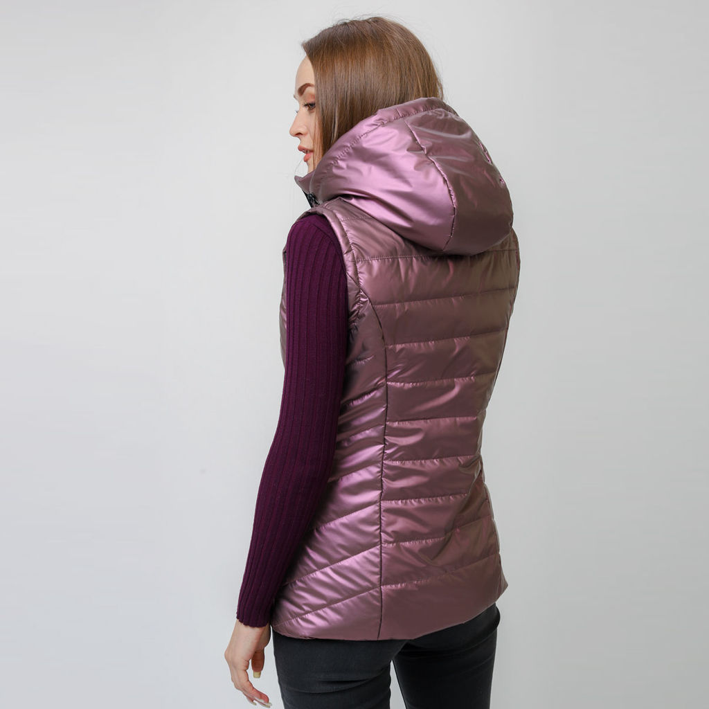 RODOS Жилет женский демисезон М-249 Светло-розовый  фото 19