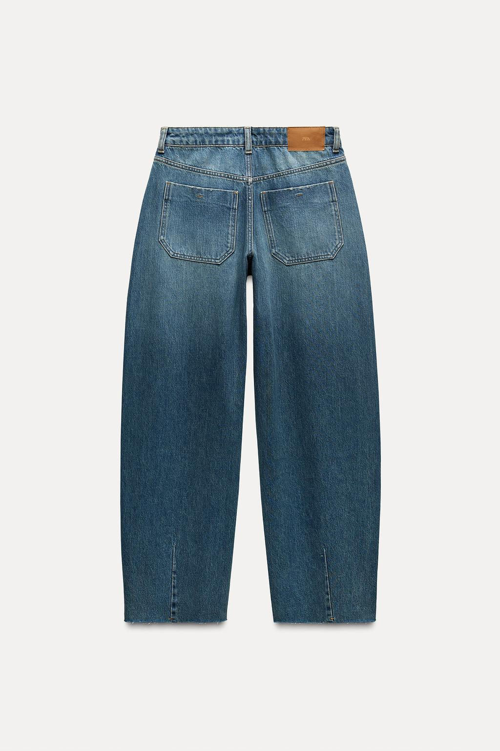 Z1975 LOW-WAIST BALLOON-FIT JEANS - Zara фото 4