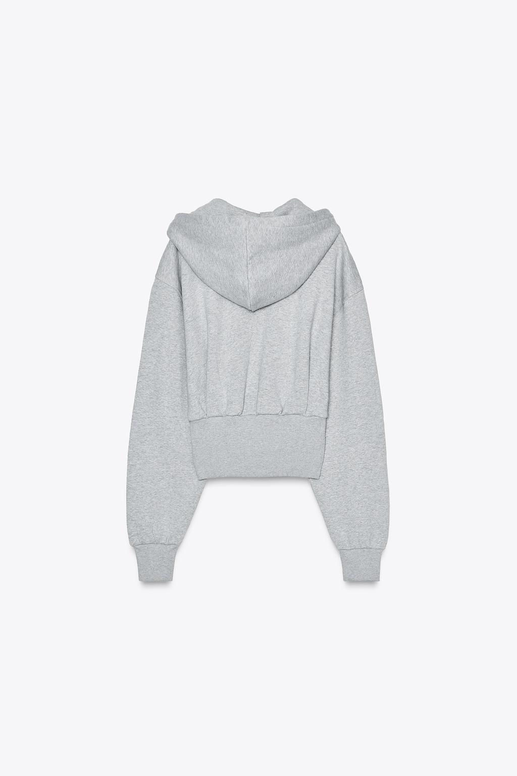 HEAVYWEIGHT PLEATED HOODIE - Zara фото 6