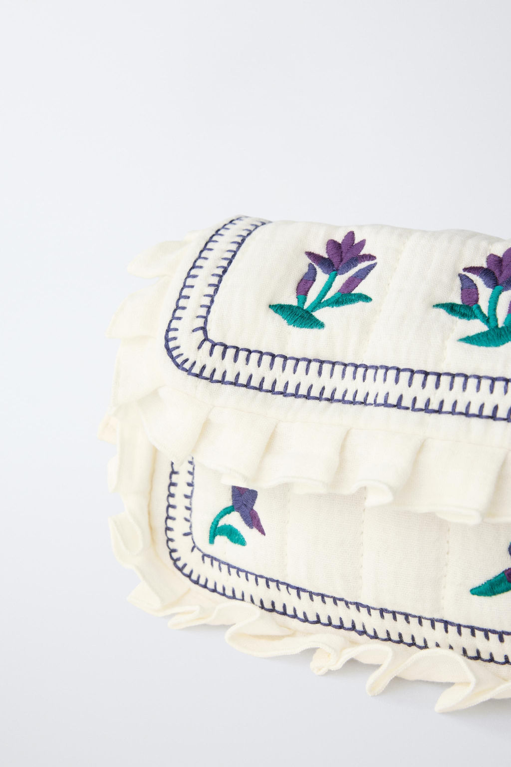 EMBROIDERED CROSSBODY BAG - Zara фото 3