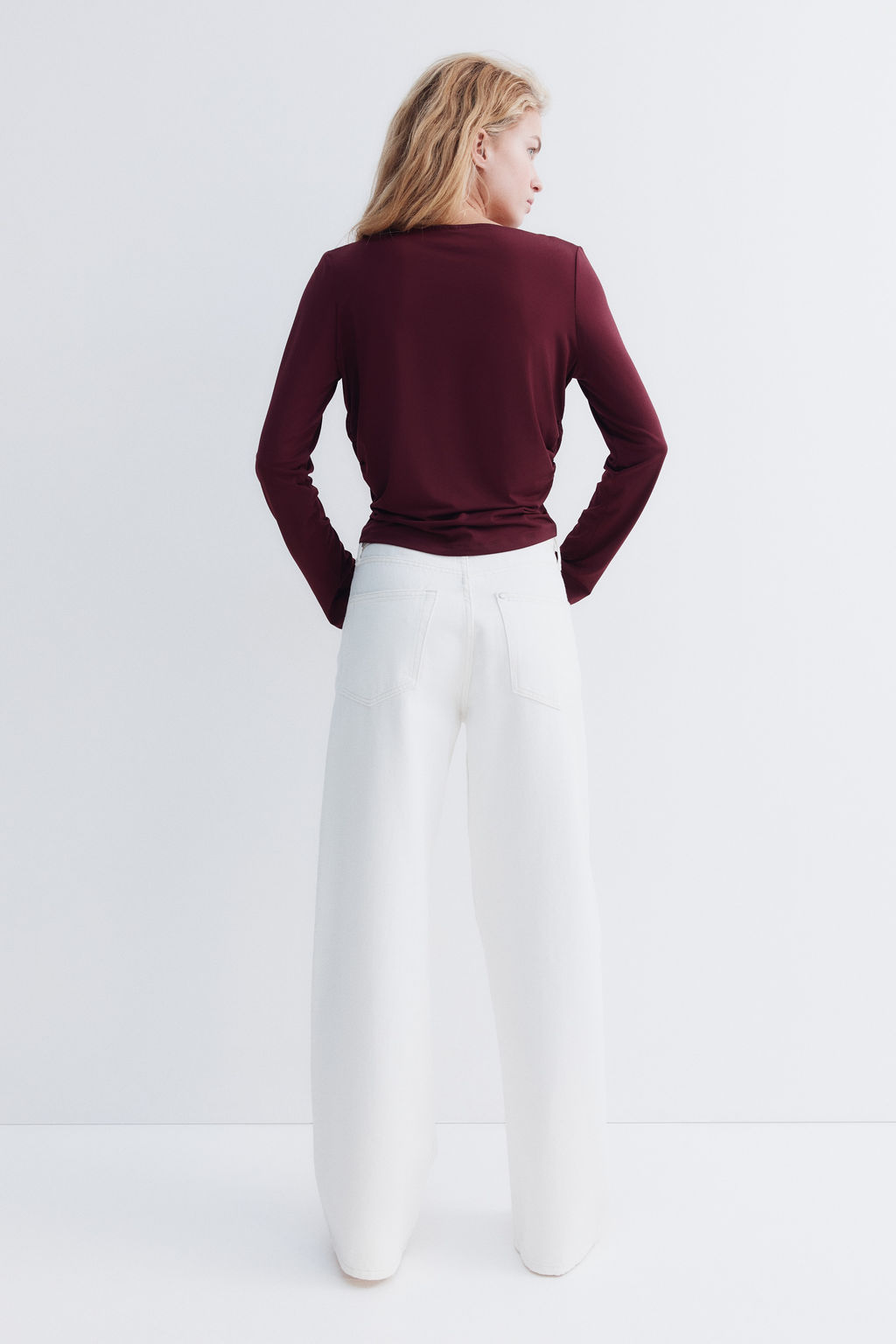 Top drapeado de punto - H&m фото 7