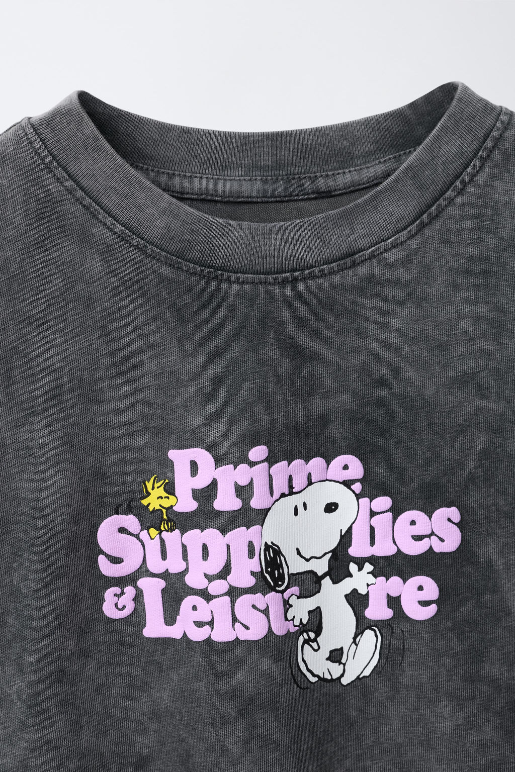 SNOOPY  RAISED PRINT T-SHIRT - Zara фото 3