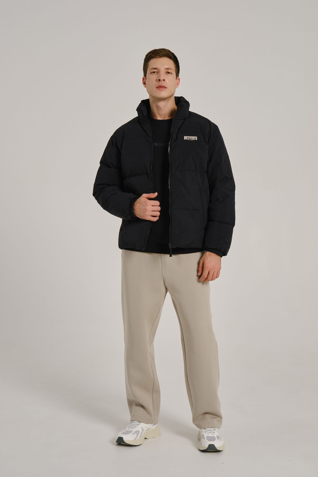 Пуховик короткий Черный ATSC Down Jacket