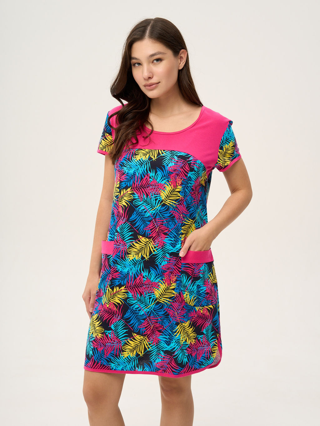 Туника К-1514 листья