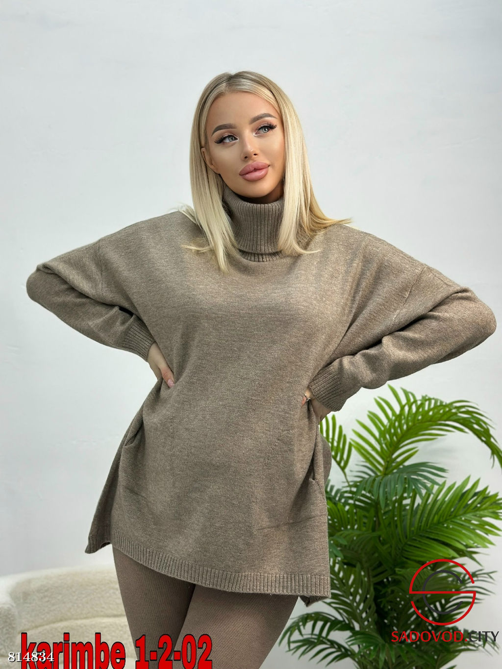 Кофта женская однотонная - Bruno фото 8