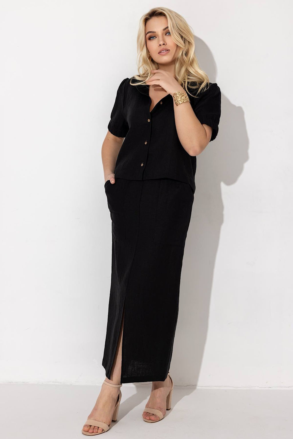 Блузка женская 4384/08/Черный - Rise фото 4