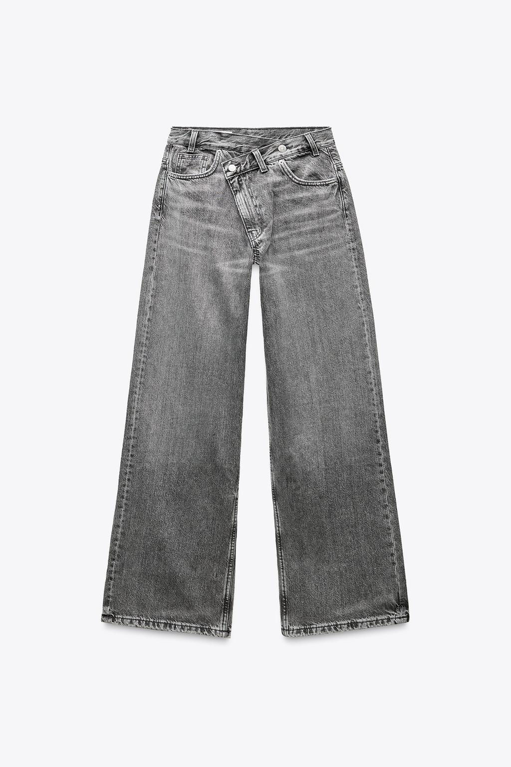 TRF MID-WAIST CROSSOVER BAGGY JEANS - Zara фото 5