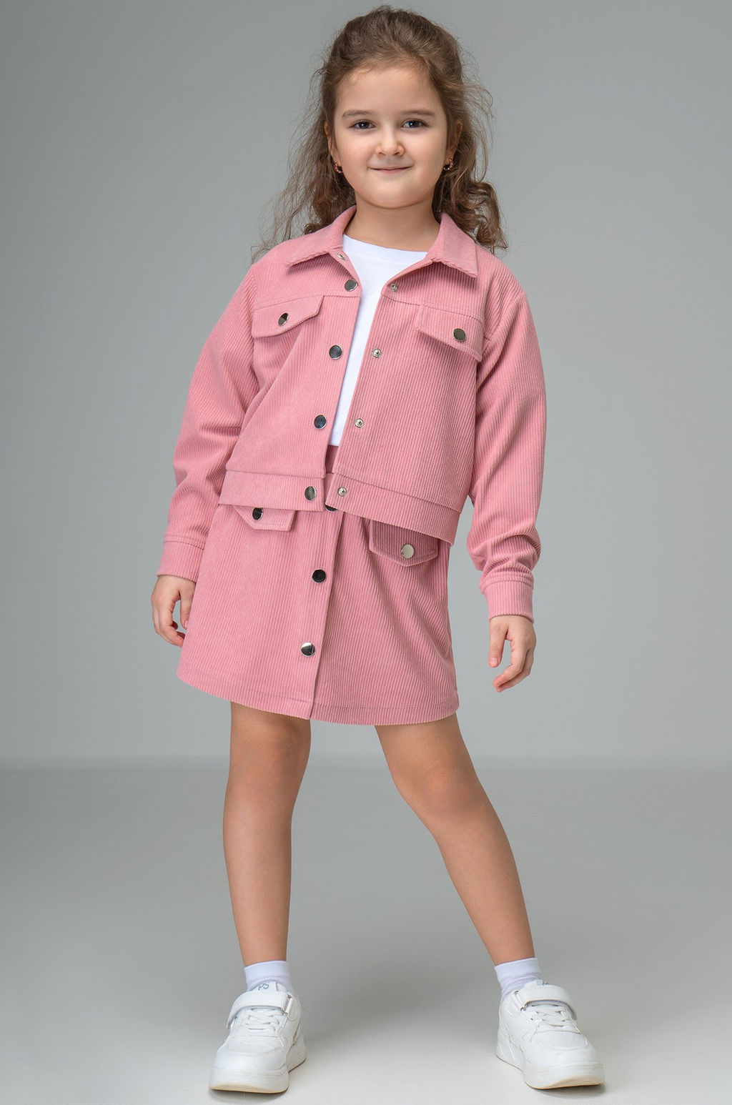 Вельветовый костюм для девочки Happyfox