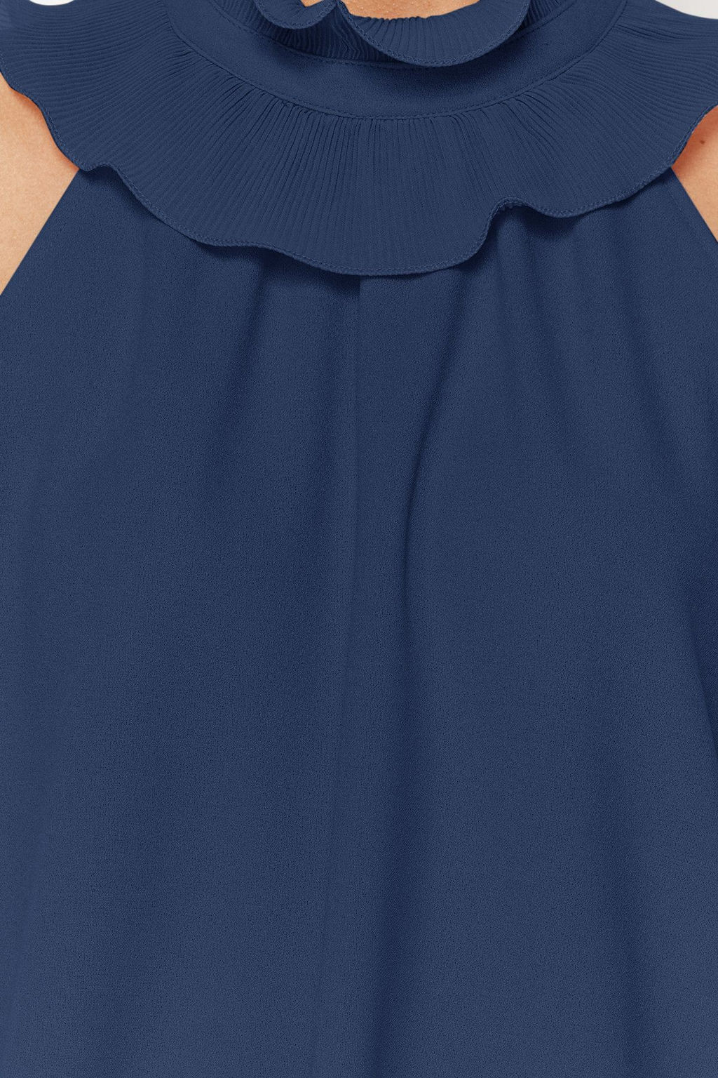 Trendyolmilla Ekru Yaka Detayl? Smart Krep Orme Bluz TWOSS23BZ00932 фото 13