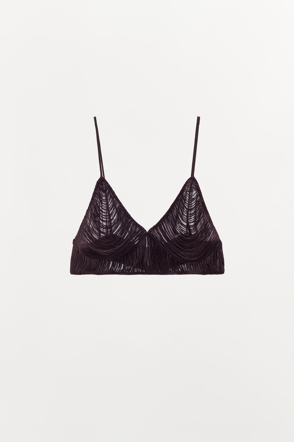 MINI TOP WITH FRINGING - Zara фото 8