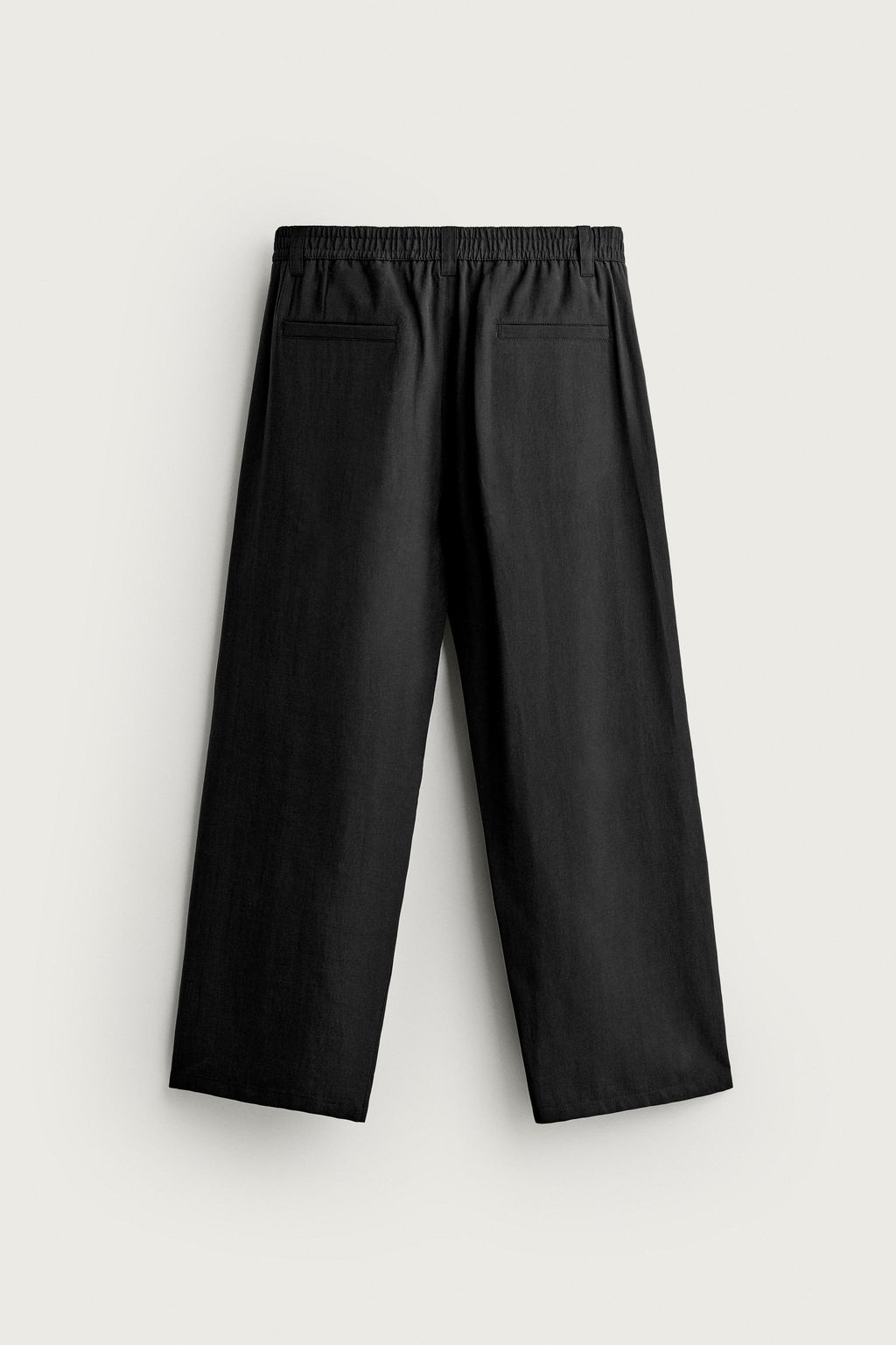 PANTAL?N FLUIDO PLIEGUES LATERALES / Negro - Zara фото 12