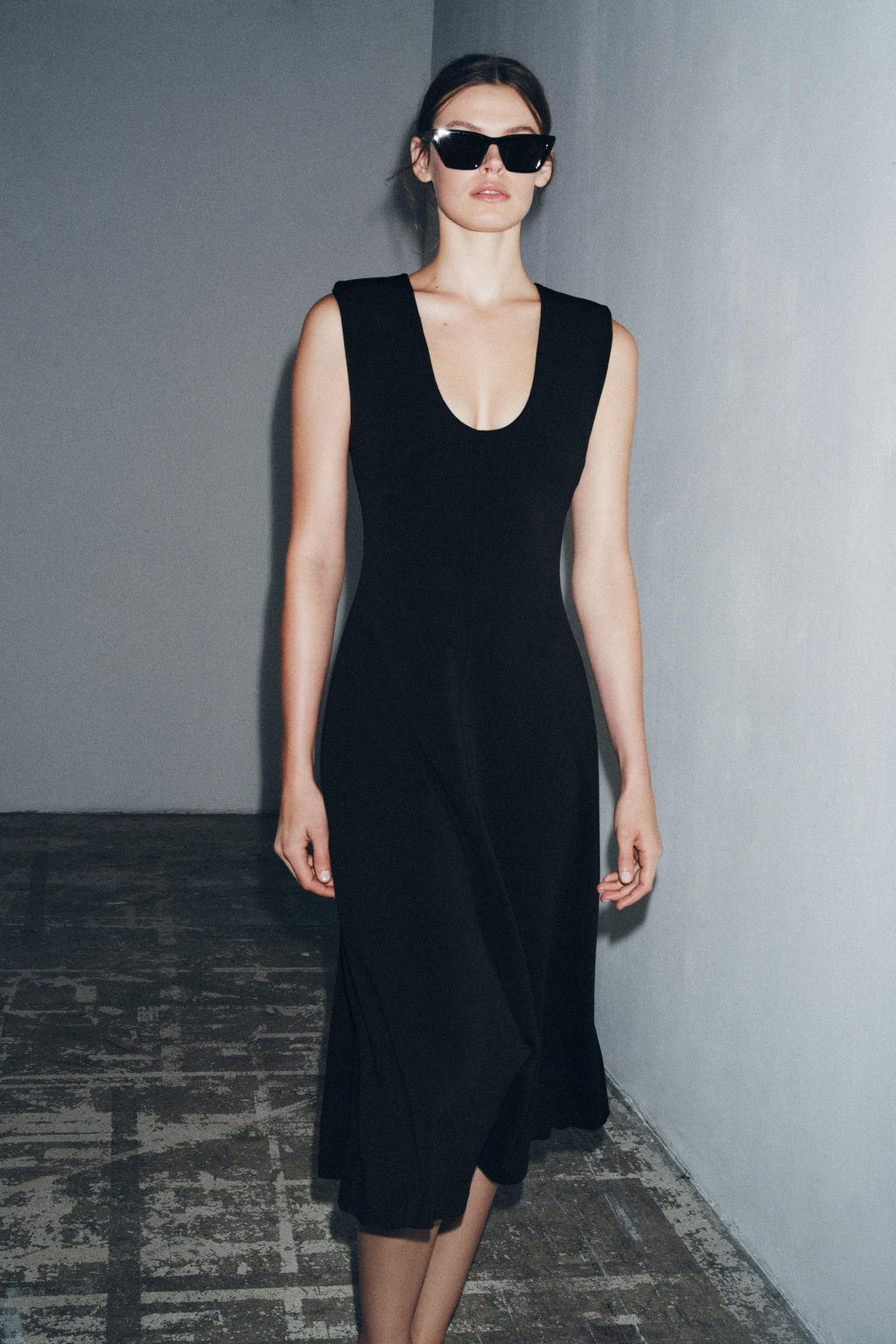 CREPE MIDI DRESS - Zara фото 4