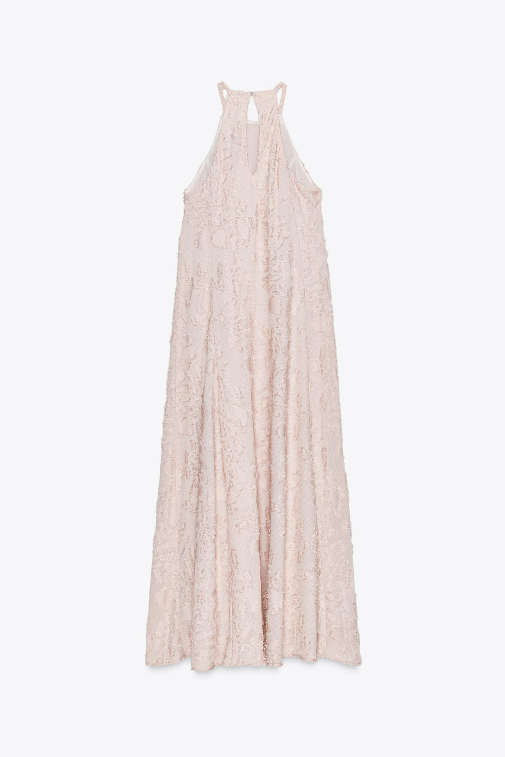 HALTER FRAYED MIDI DRESS - Zara фото 15