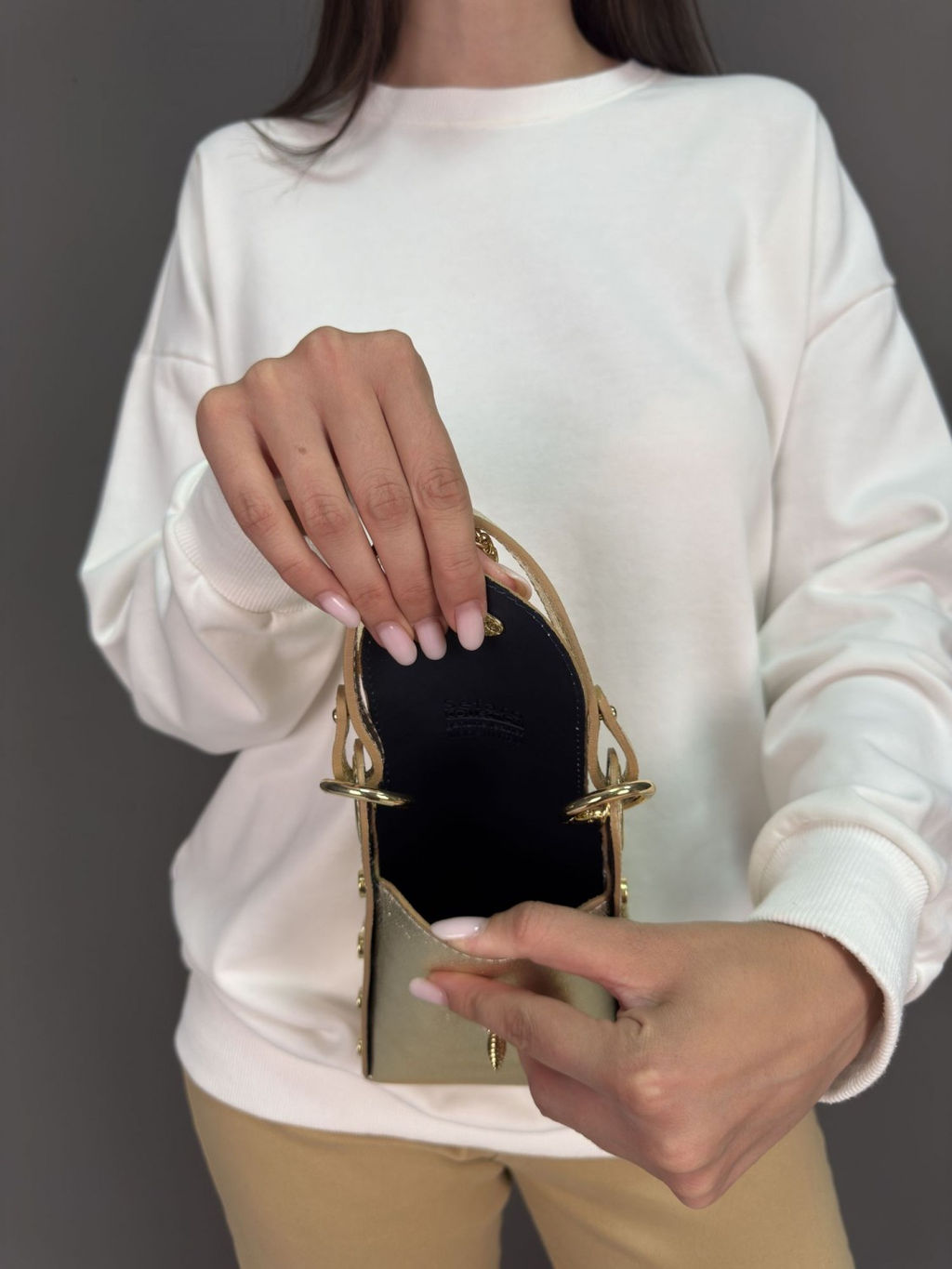 Сумка женская из телячьей кожи