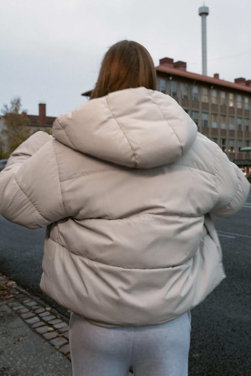 WATER-REPELLENT QUILTED HOODED JACKET