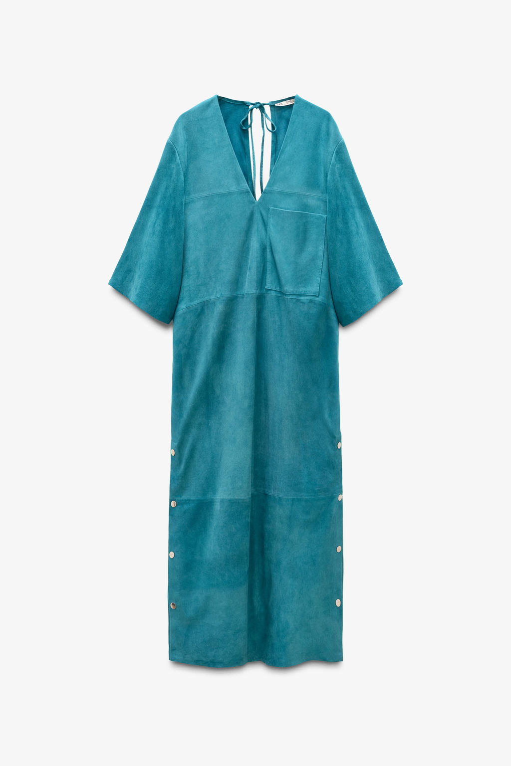 LIMITED EDITION SUEDE LEATHER KAFTAN DRESS - Zara фото 5