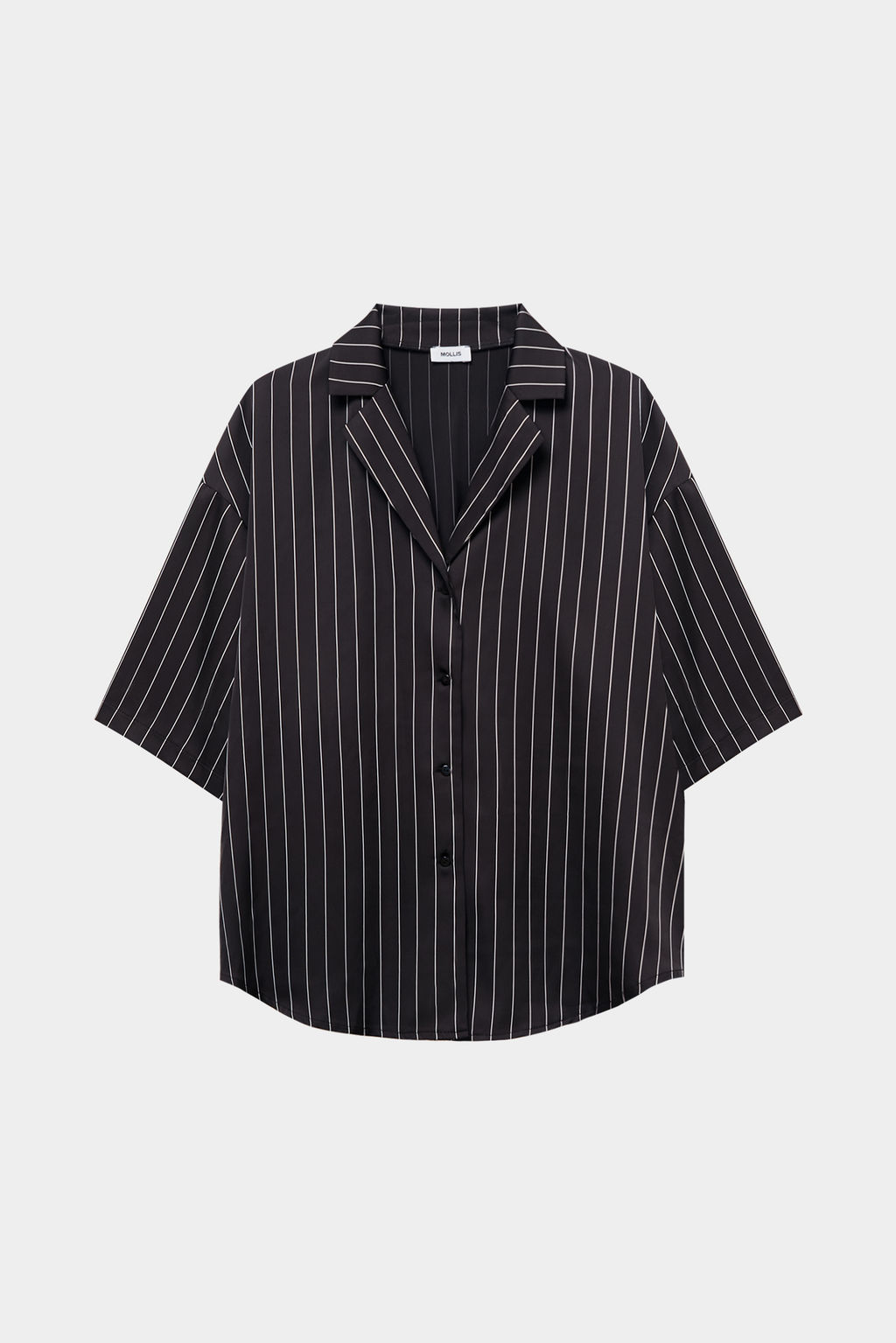 Рубашка из сатина в полоску - Mollis фото 5