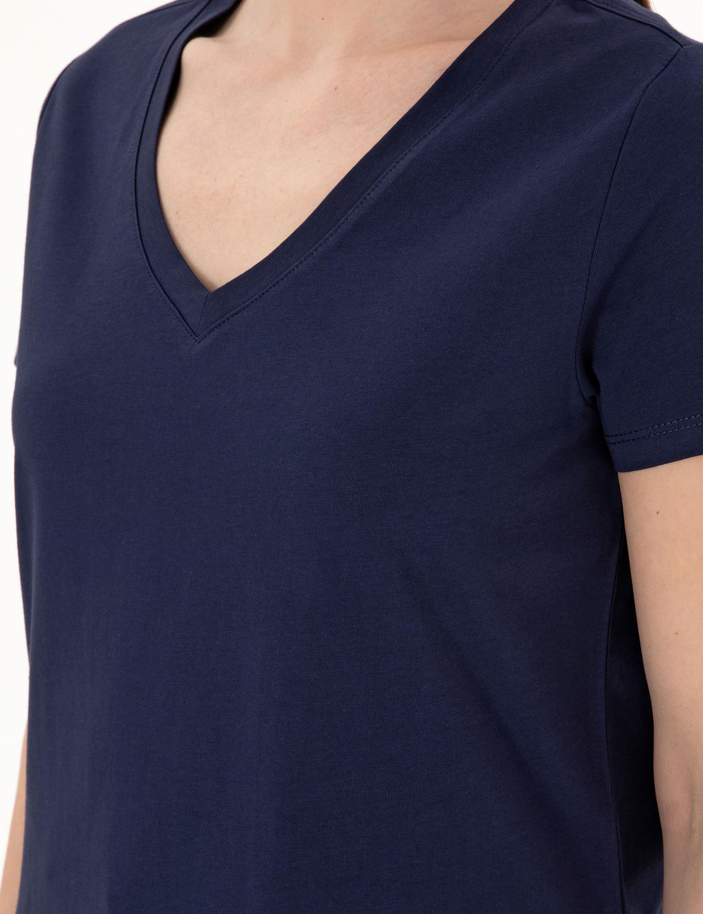 Lacivert Regular Fit V Yaka Basic Ti__rt - Pierre cardin фото 14