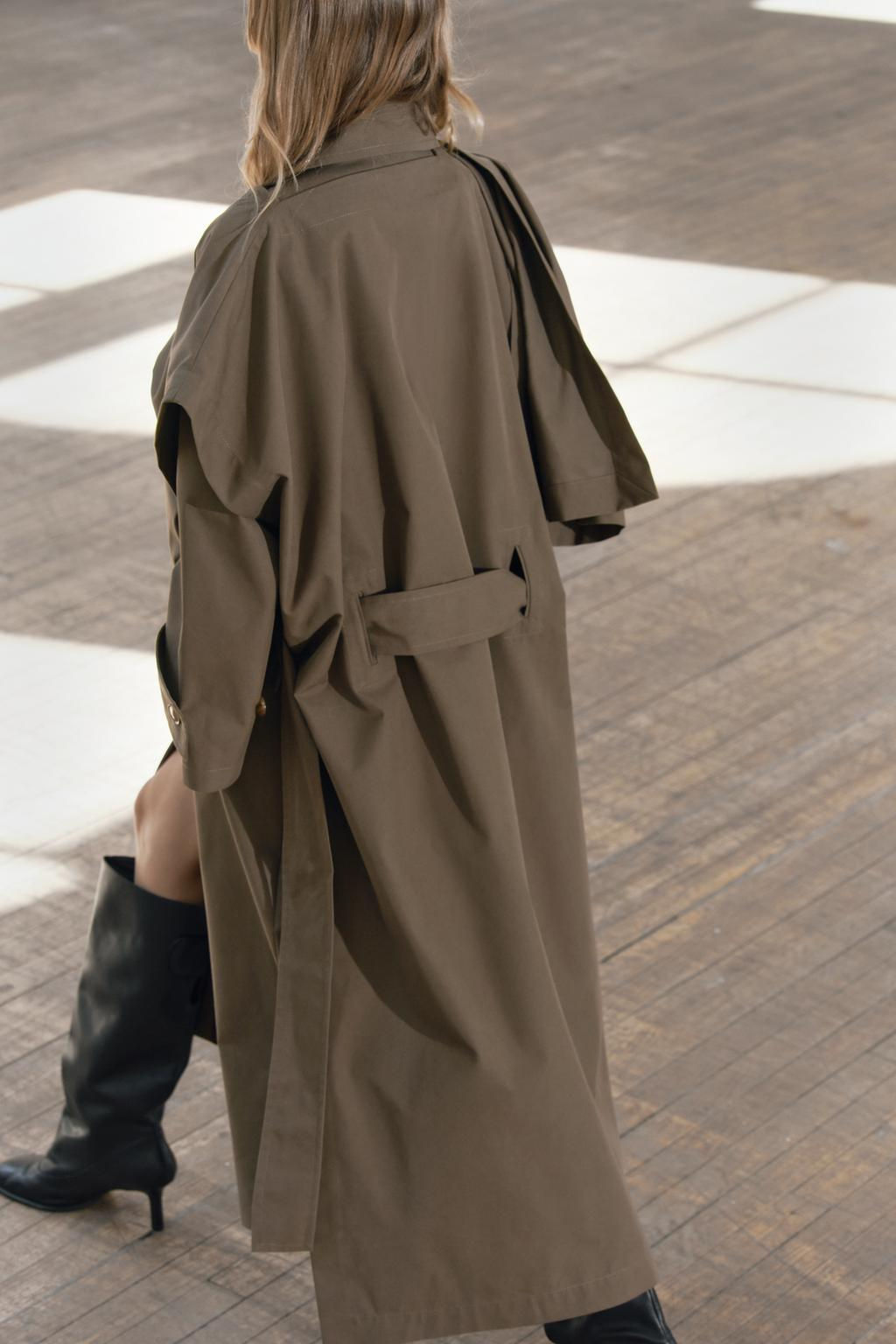 OVERSIZE LAYERED TRENCH COAT ZW COLLECTION - Zara фото 19