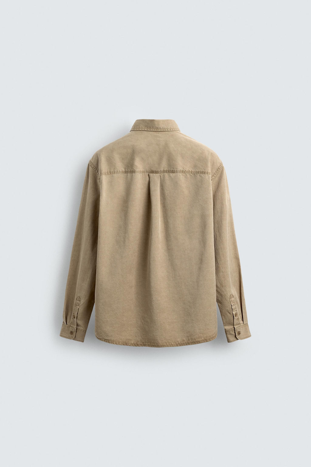 WASHED TWILL TEXTURED SHIRT - Zara фото 7