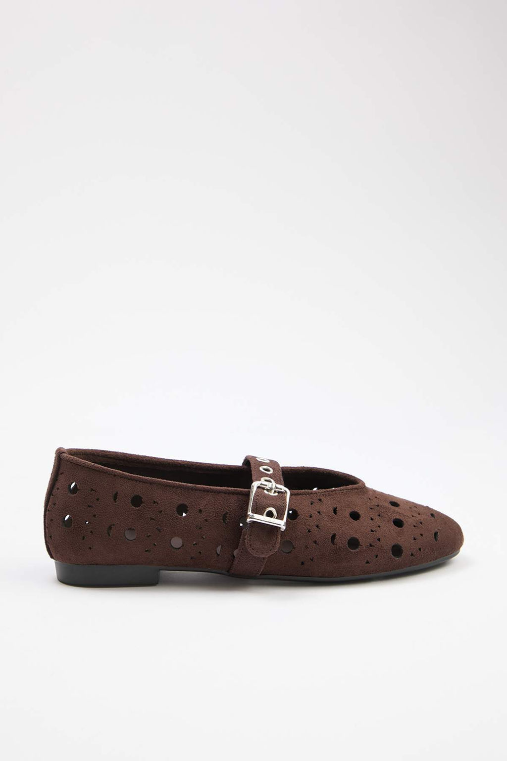 Trendyol Shoes Beyaz Lazer Kesimli Mary Jane Kad?n Balerin Babet TAKSS25BE00037 - Trendyolmilla фото 18