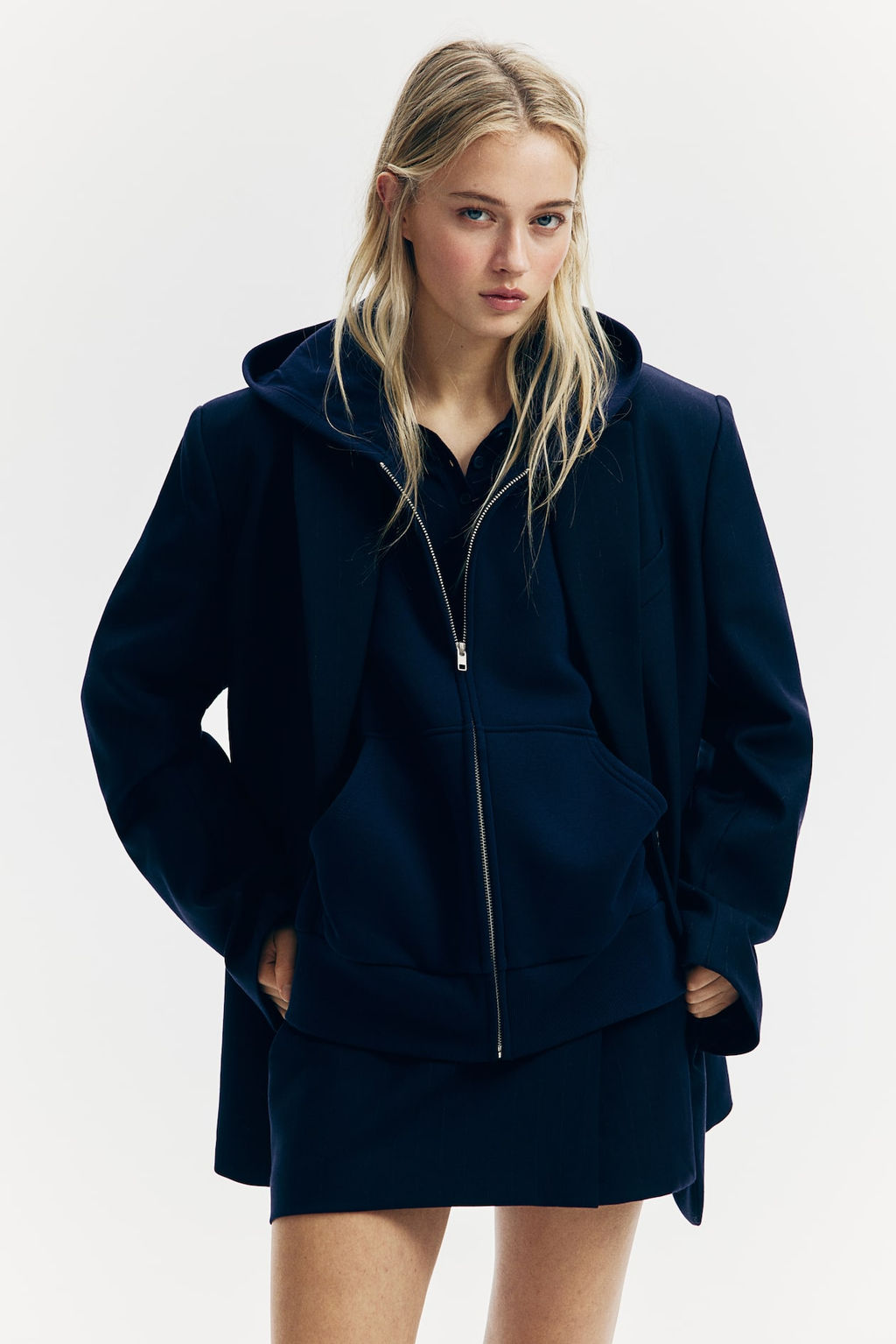 Chaqueta sudadera oversize con capucha - H&m фото 3