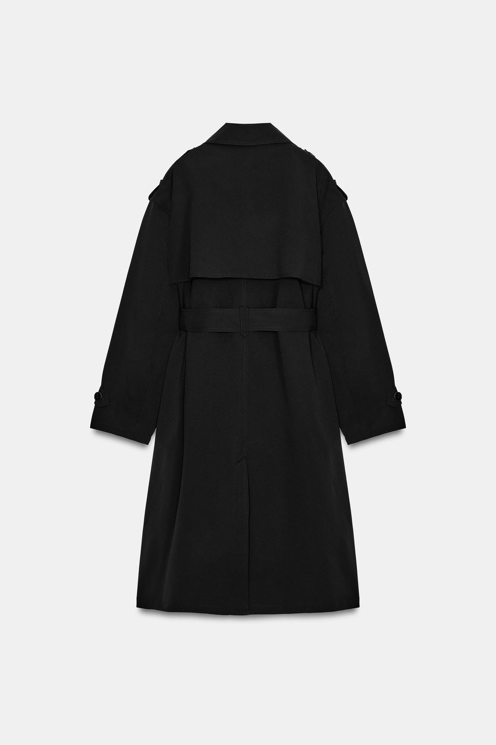 LONG WINDPROOF WATER-REPELLENT TRENCH COAT WITH BELT - Zara фото 5