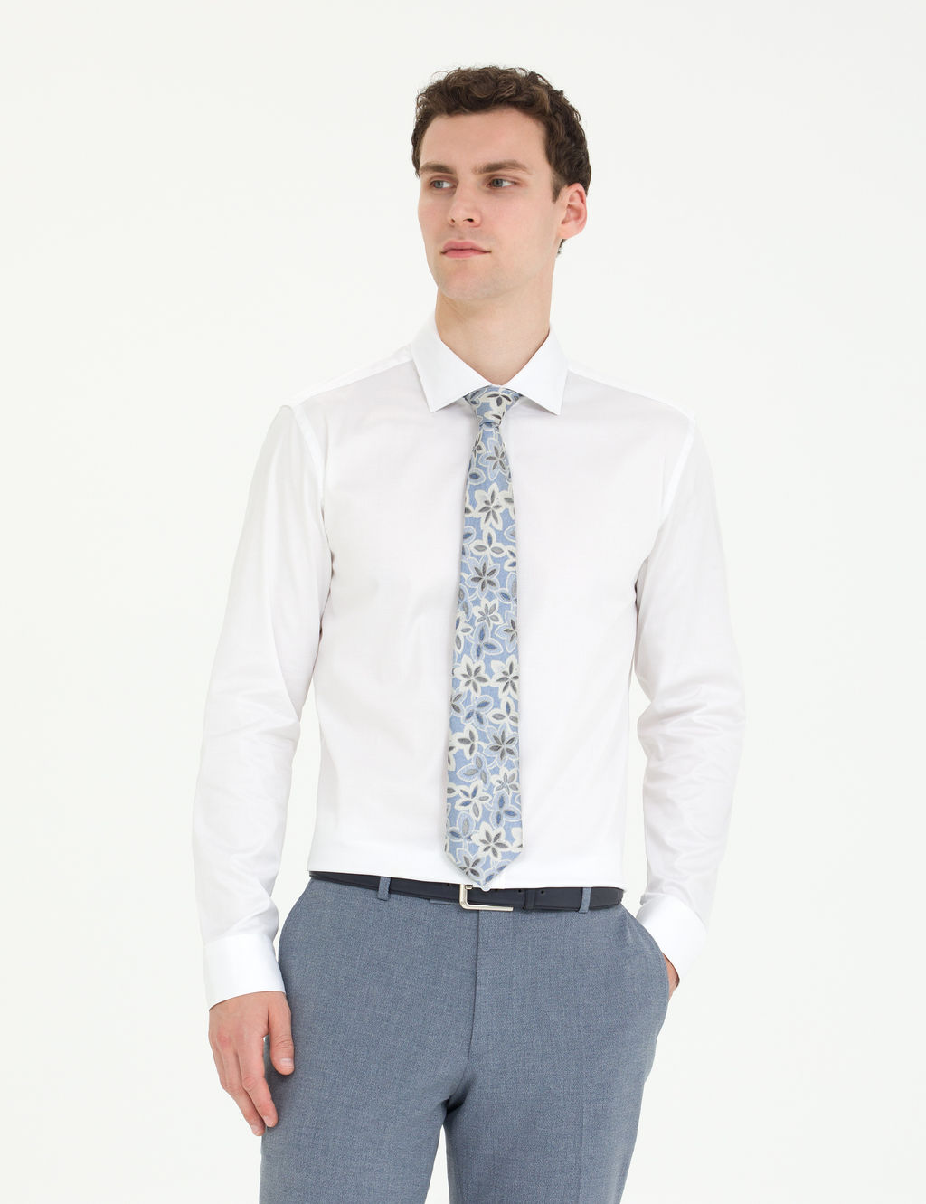 Beyaz Likral_ Kolay _t_lenebilir Ekstra Slim Fit Basic G_mlek