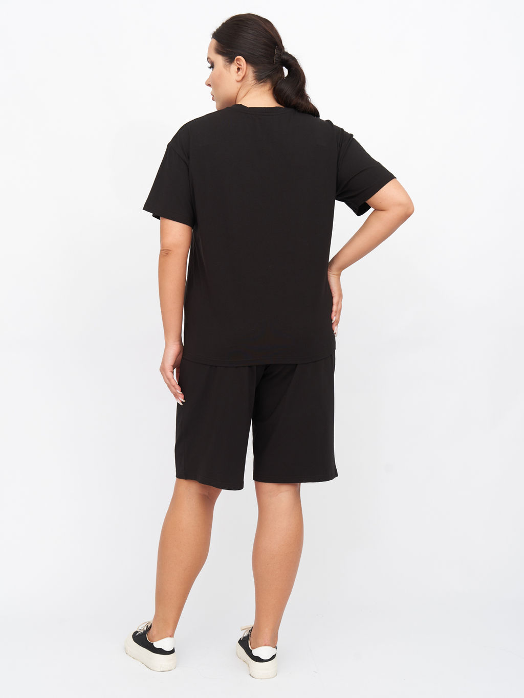 Шорты из хлопка THC02102BLK01 - Артесса фото 6