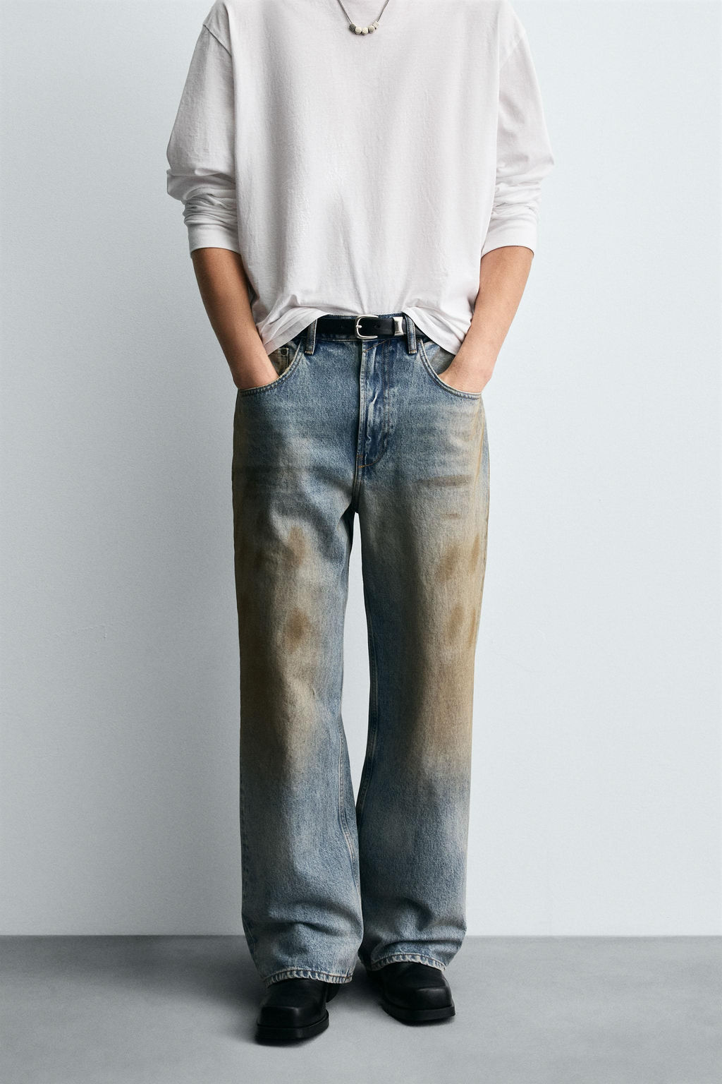 VINTAGE EFFECT BAGGY FIT JEANS - Zara фото 2