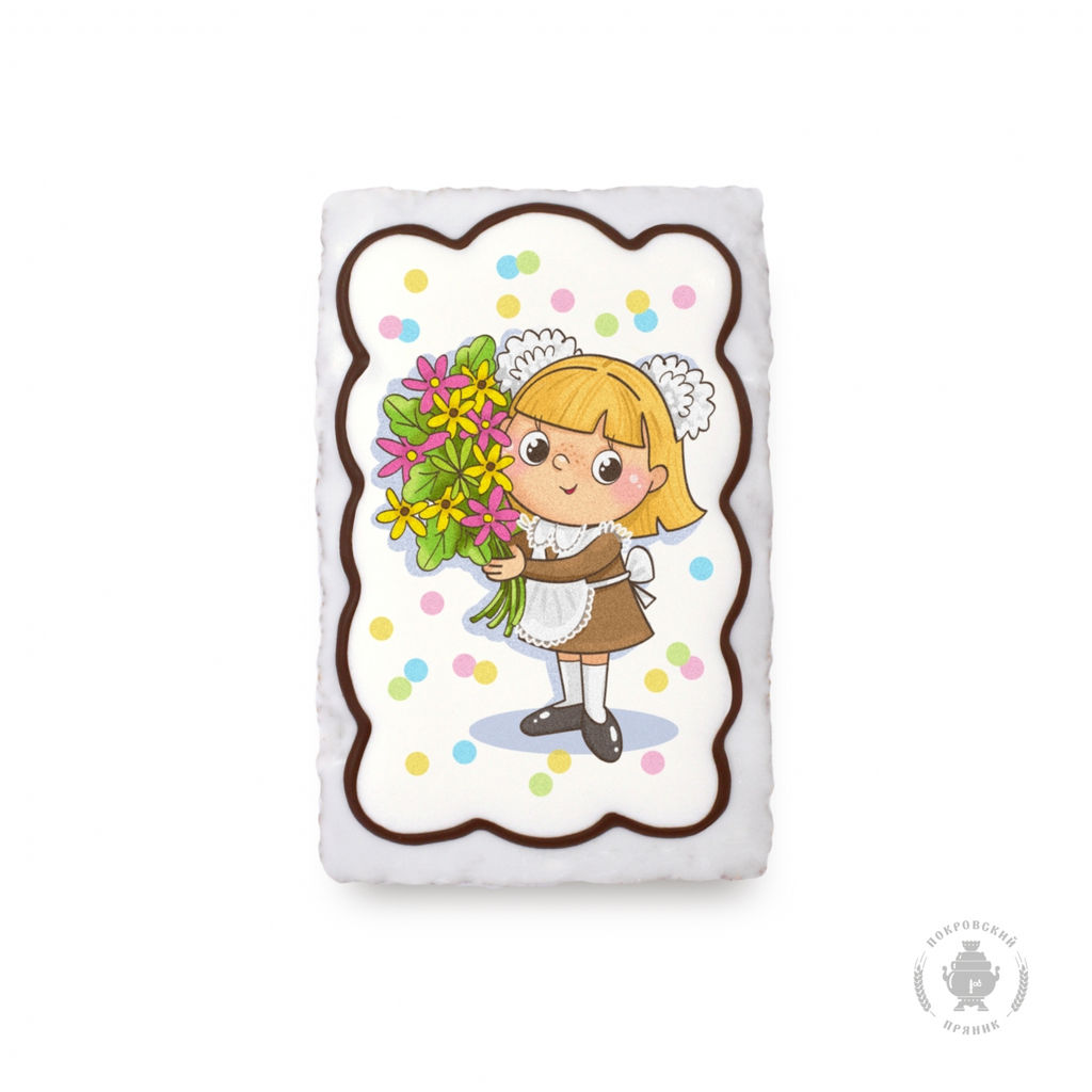 Девочка с букетом (130 грамм)