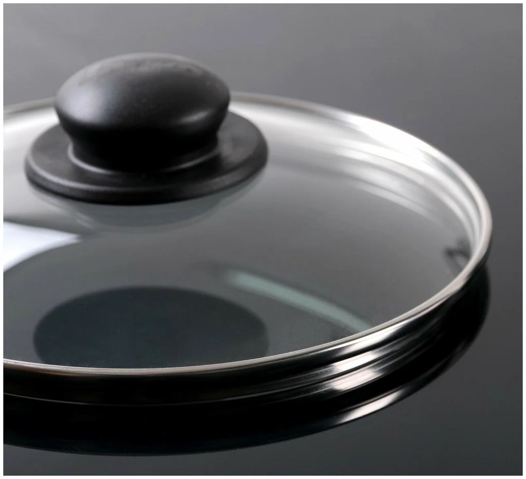 Крышка стекл. с мет.обод.с пароотводом д20 арт. KC-GTL20100/20110 БШК ОБКЛ