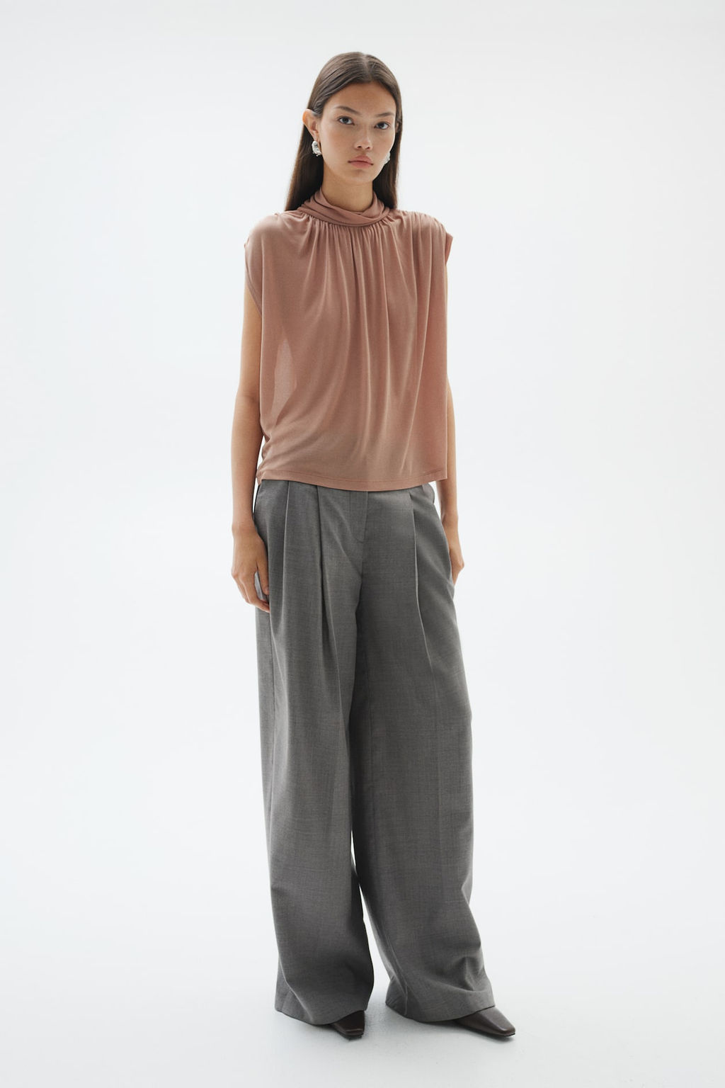 Top con cuello perkins - H&m фото 2