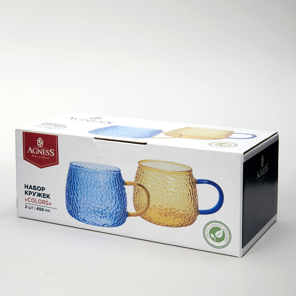 НАБОР КРУЖЕК COLORS ИЗ 2-Х ШТ. 450 МЛ - Agness фото 3