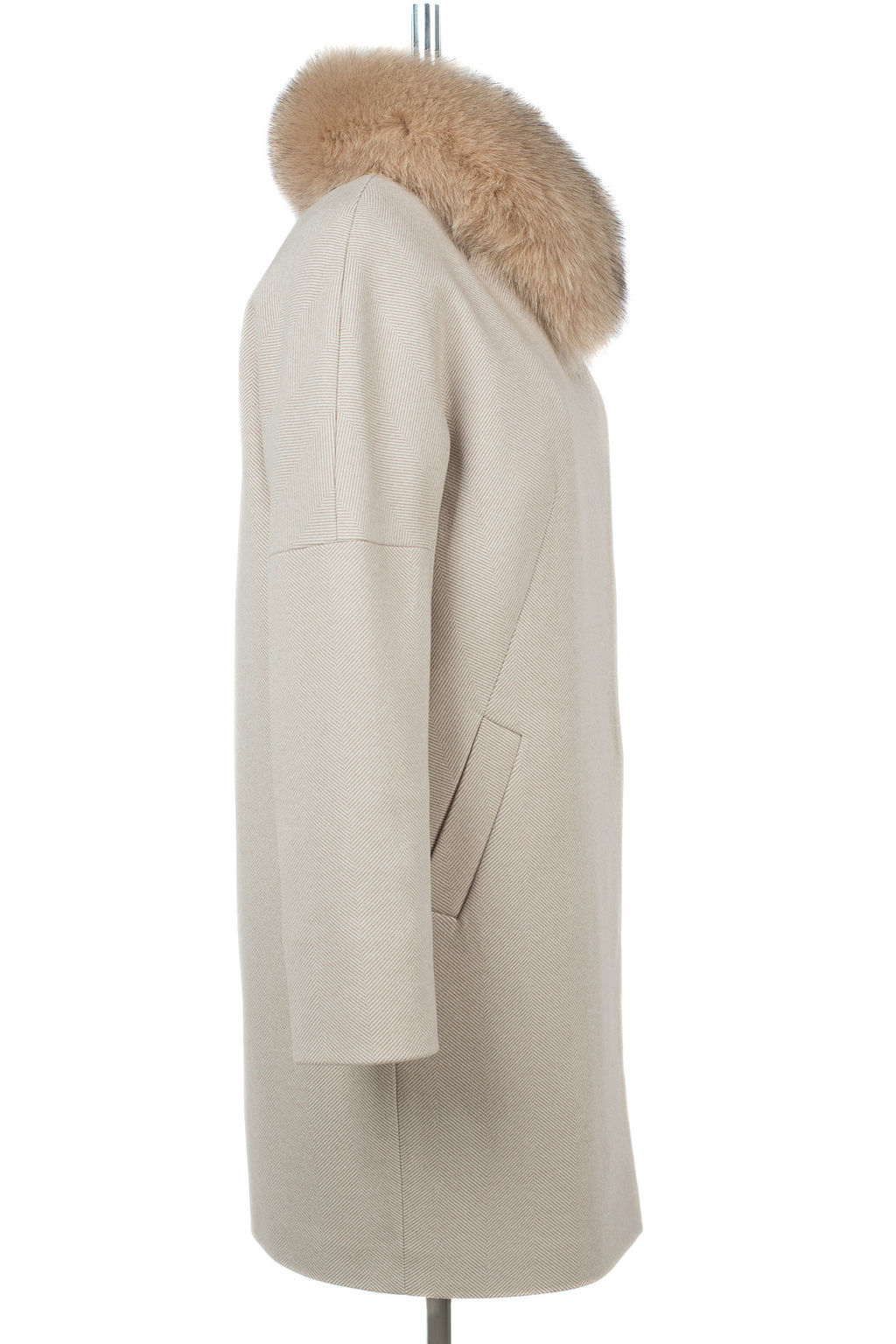 мех натуральный песец, Пальто с Утеплителем: Термофинн - El podio фото 8